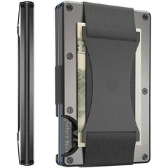 Minimalist Men Slim Wallet-Rfid Shielded